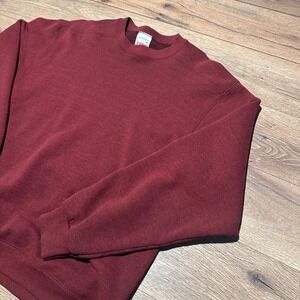 Vintage Wilson‎ Burgundy Maroon Crewneck Sweatshirt Mens Medium